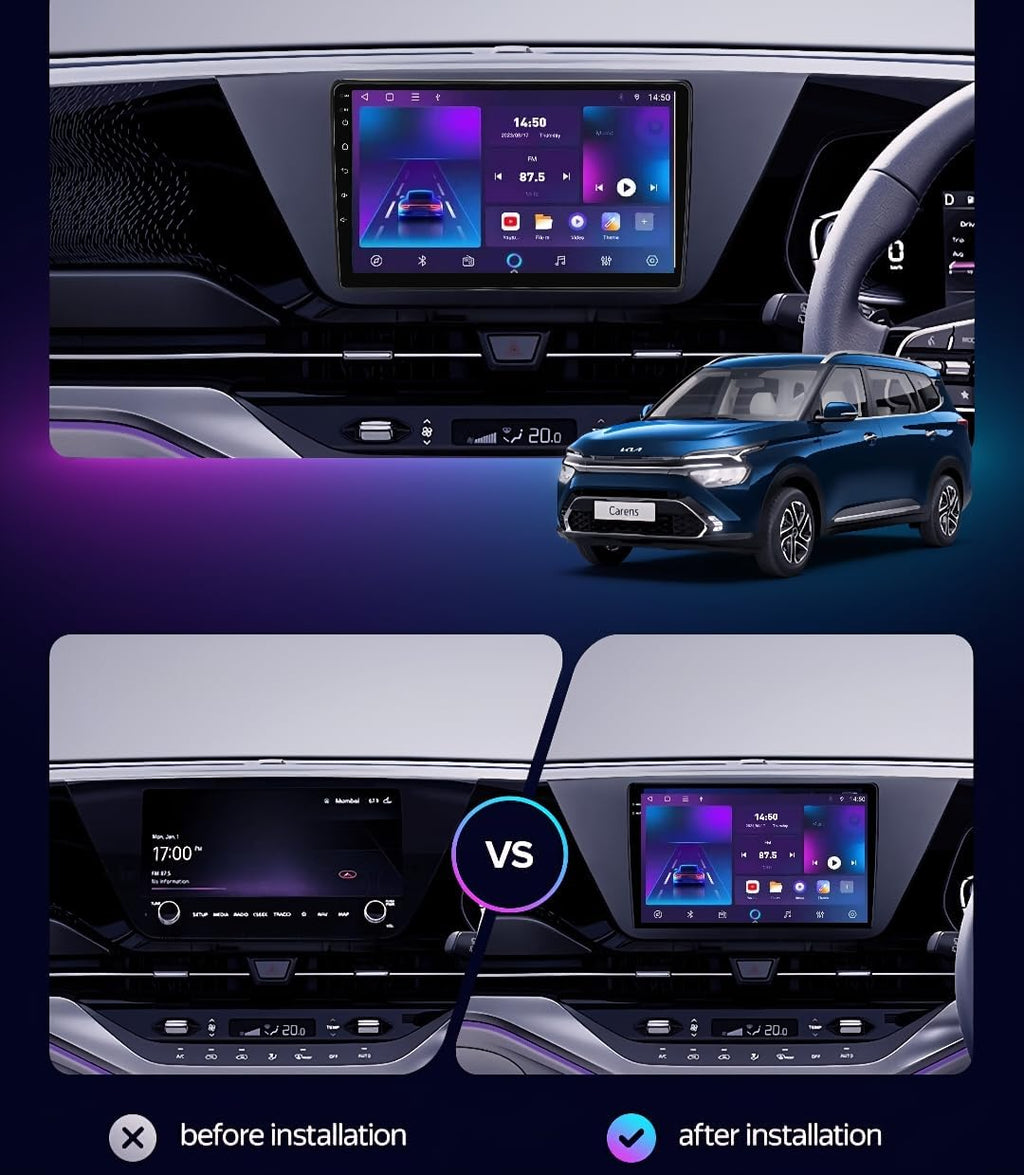 kia carens android screne player
