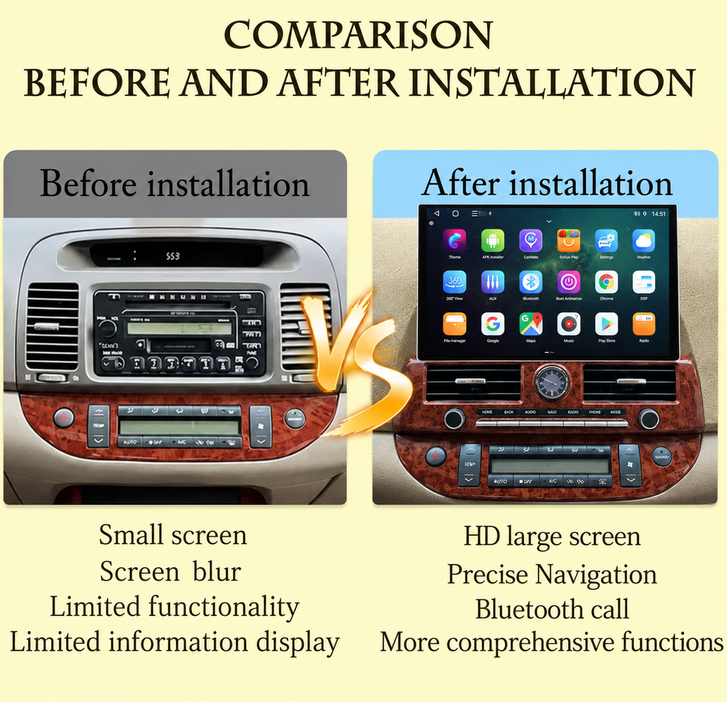CAMRY 2002-2007 ANDROID SCREEN PLAYER CAR