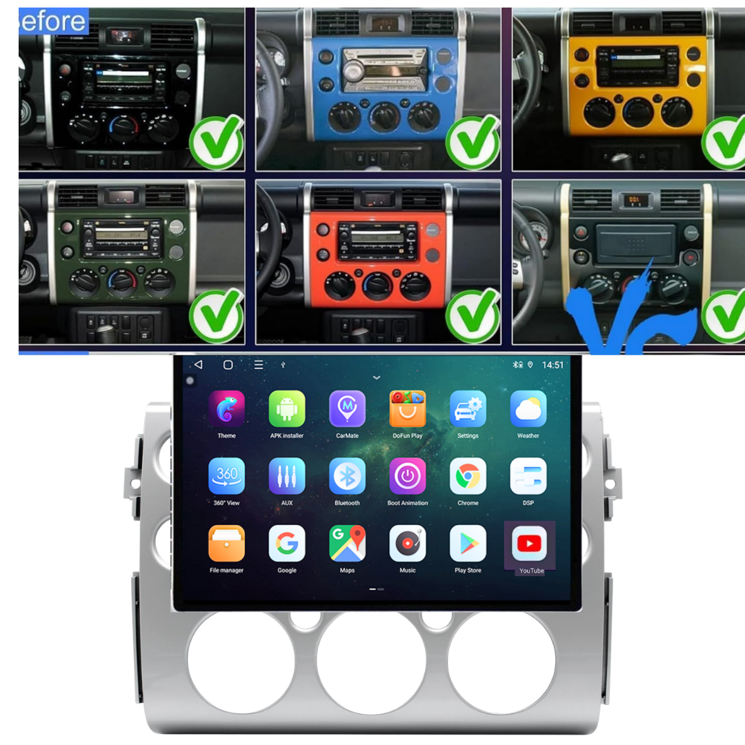 Toyota fj cruiser android screen