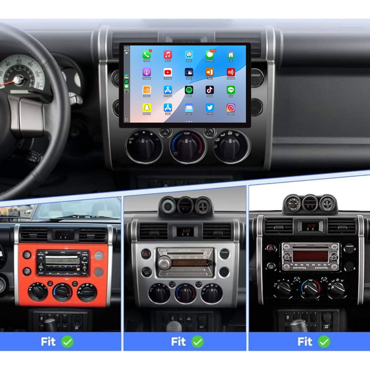 Toyota fj cruiser android screen